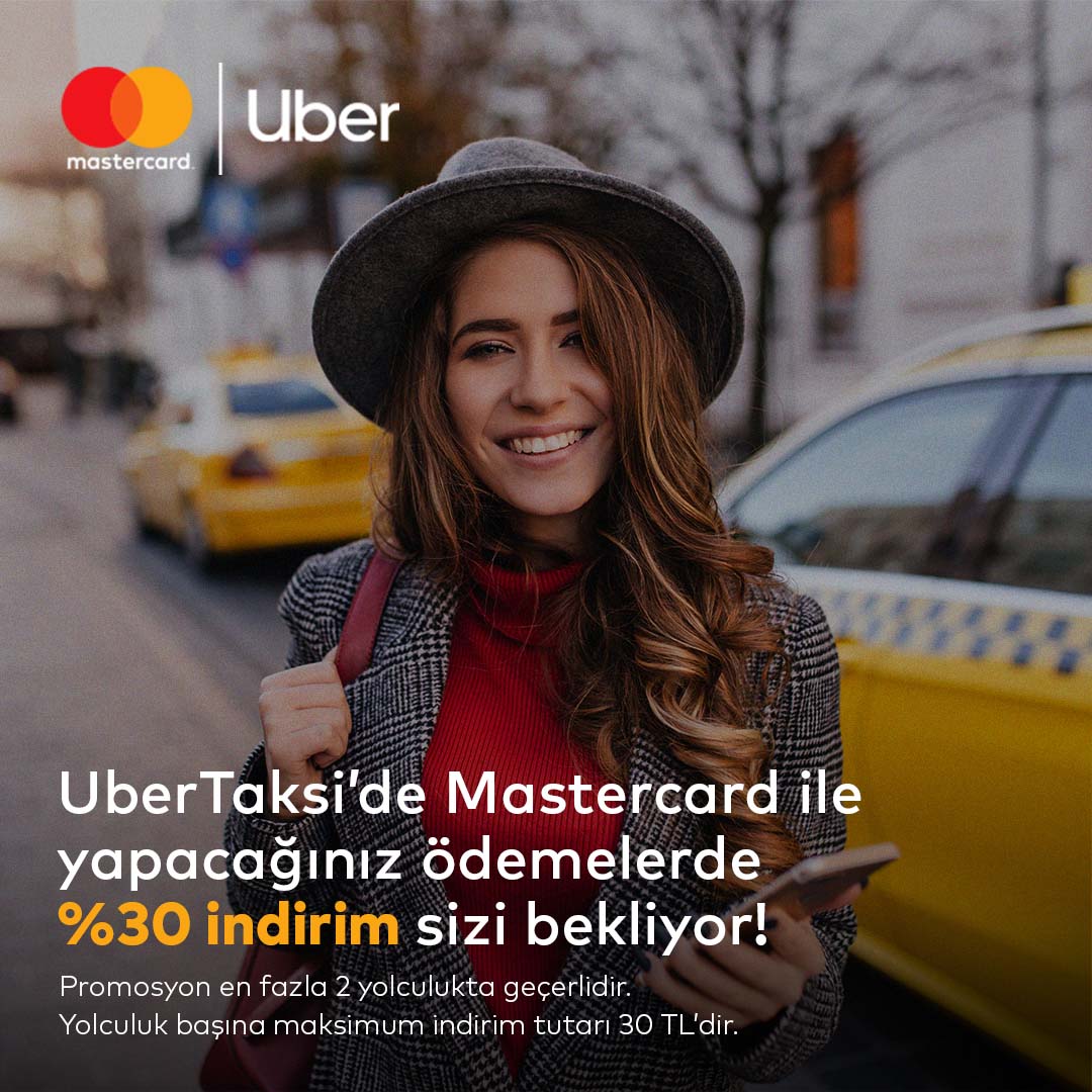 HSBC Mastercard kredi kartınız ile UberTaksi'de %30 indirim fırsatı